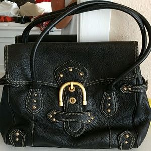 Maxx black leather bag